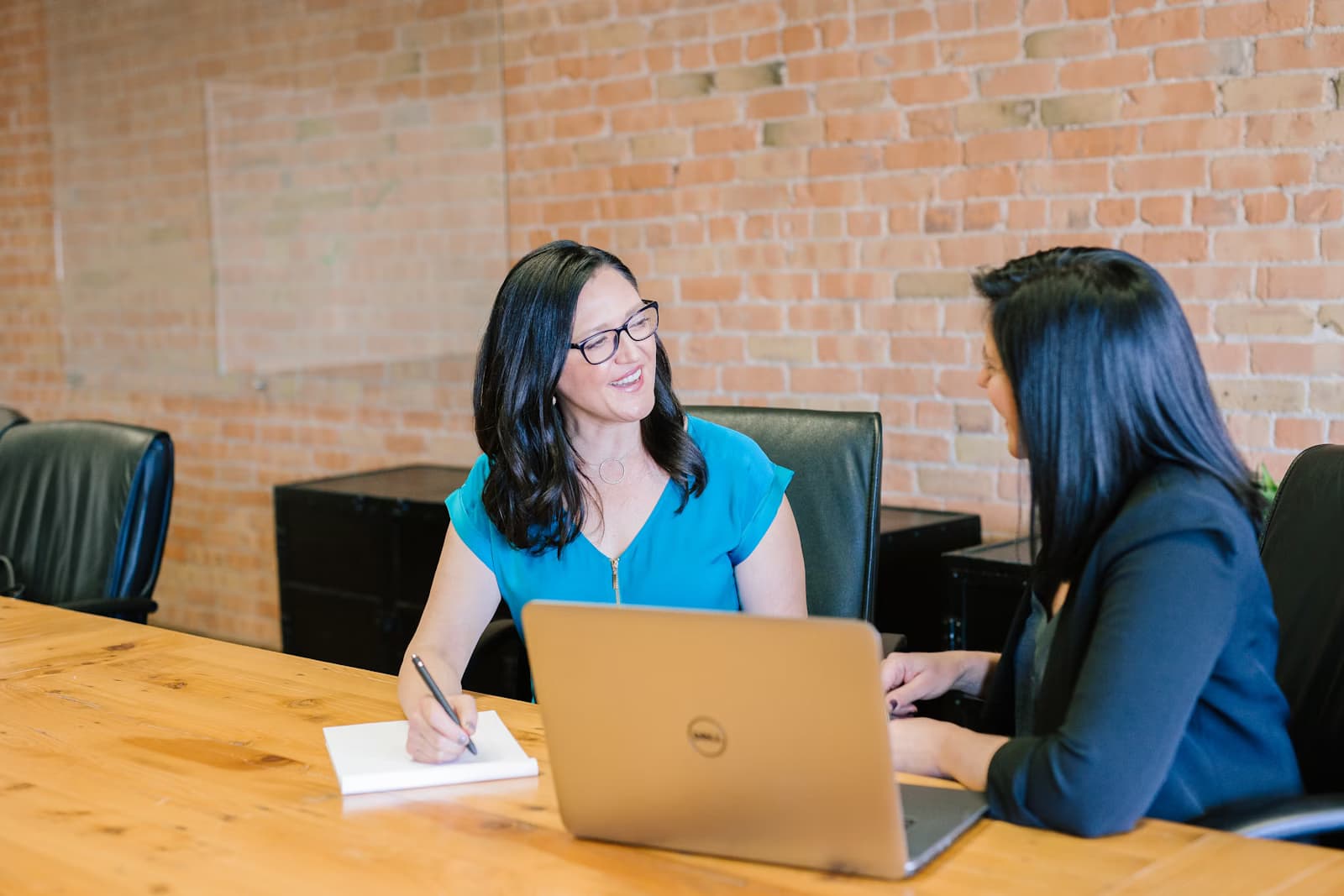 Team meeting at a creative workspace